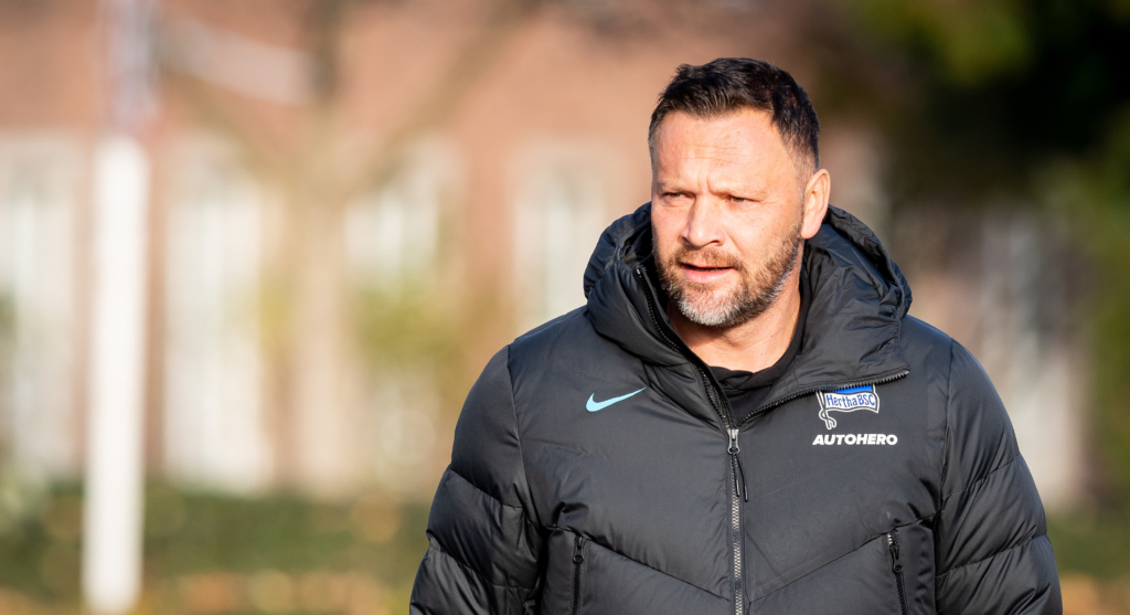 Pál Dárdai on the training pitch.