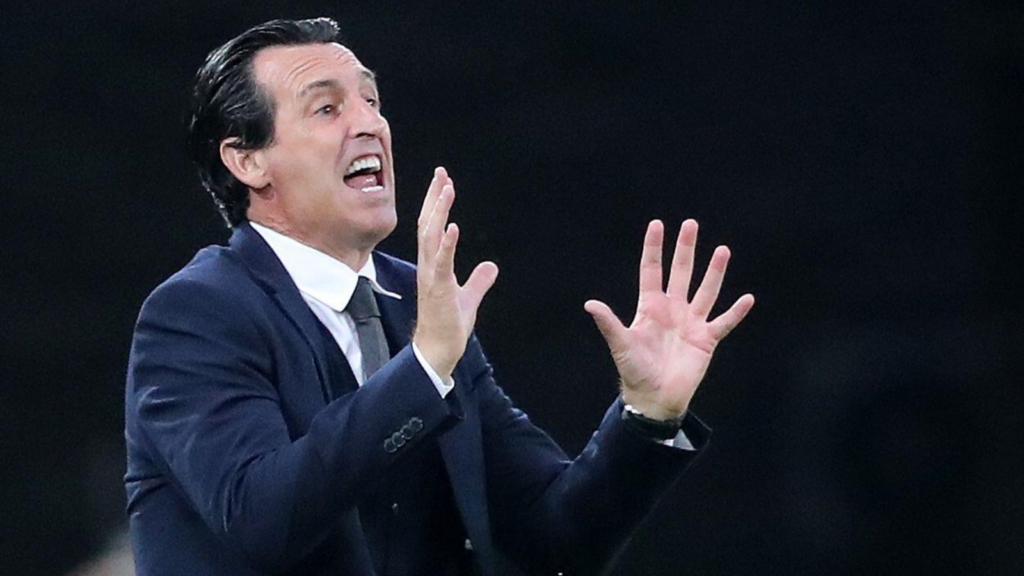 Unai Emery during a match