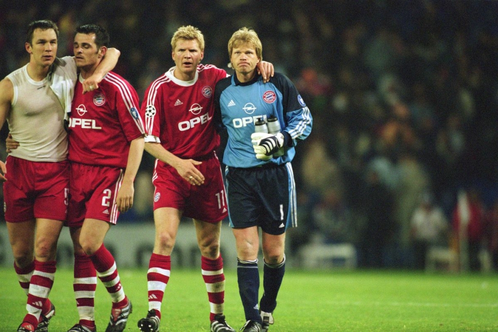 Patrik Andersson, Willy Sagnol, Stefan Effenberg, Oliver Kahn