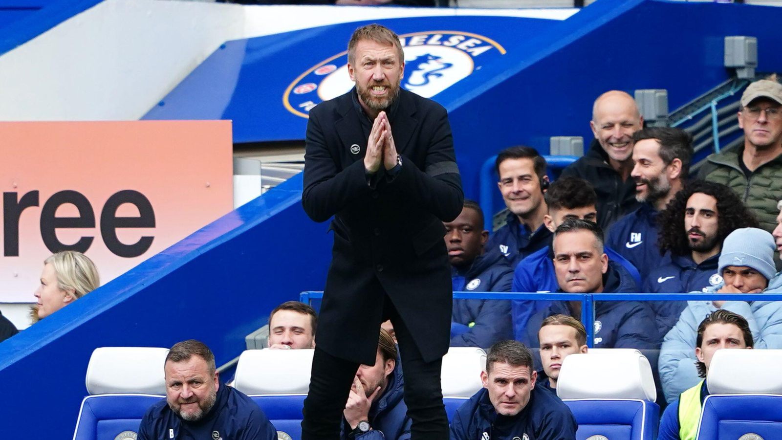 Chelsea head coach Graham Potter during a match