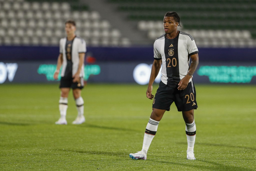 Jessic Ngankam on the pitch for Germany