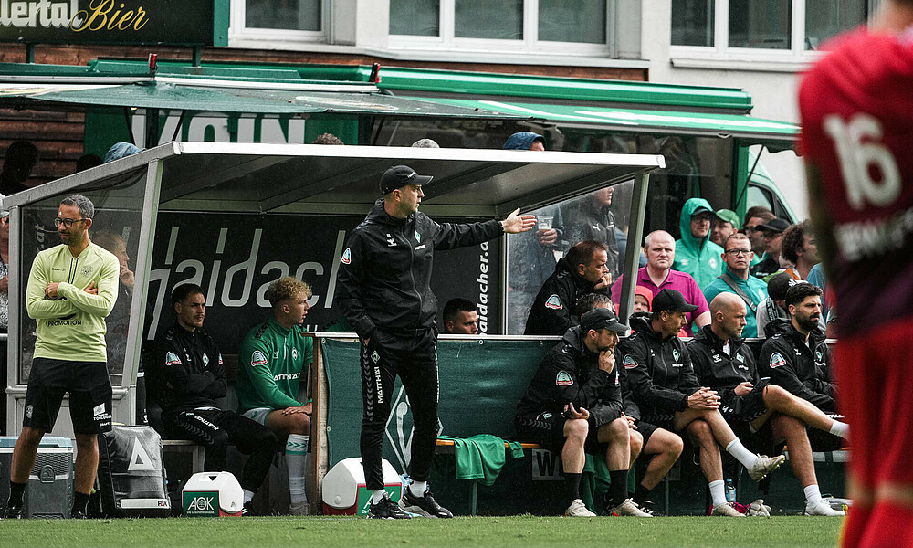 Ole Werner in his technical area.