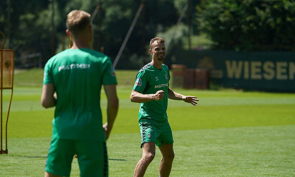 Christian Groß on the training ground