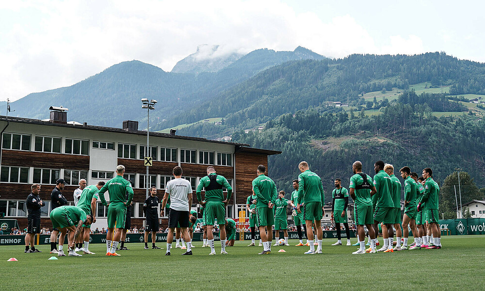 The team in training in Austria.