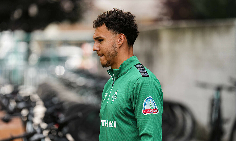 Lee Buchanan walking to training.