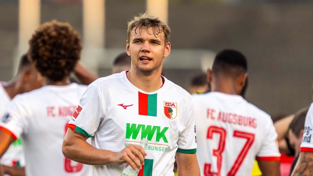 Lasse Günther beim Testspiel gegen Türkspor Augsburg