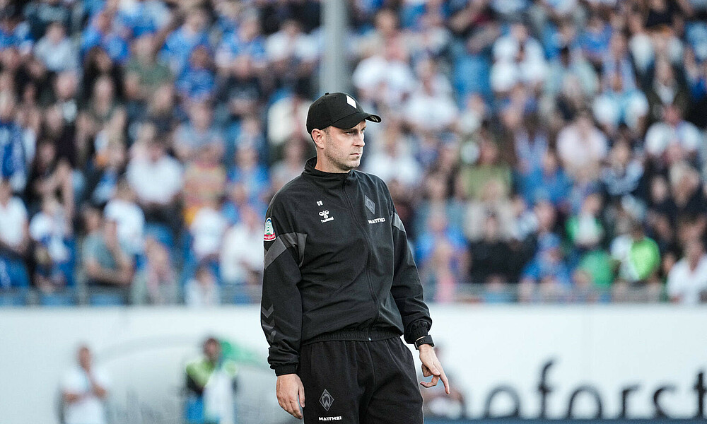 Ole Werner on the sidelines.