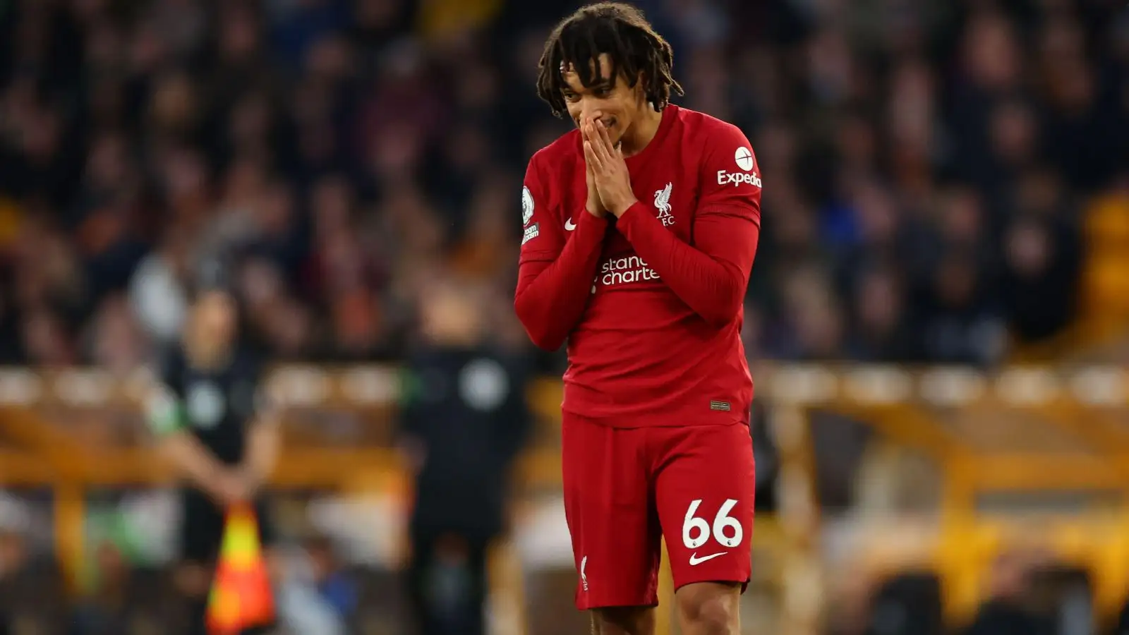 Trent Alexander-Arnold looks dejected