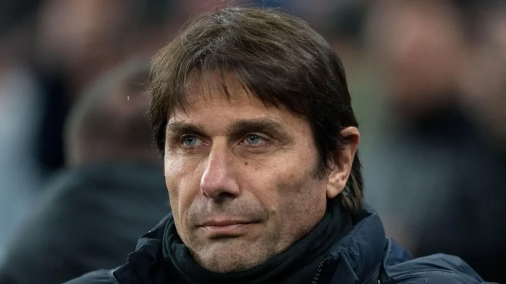 Tottenham boss Antonio Conte watches his side