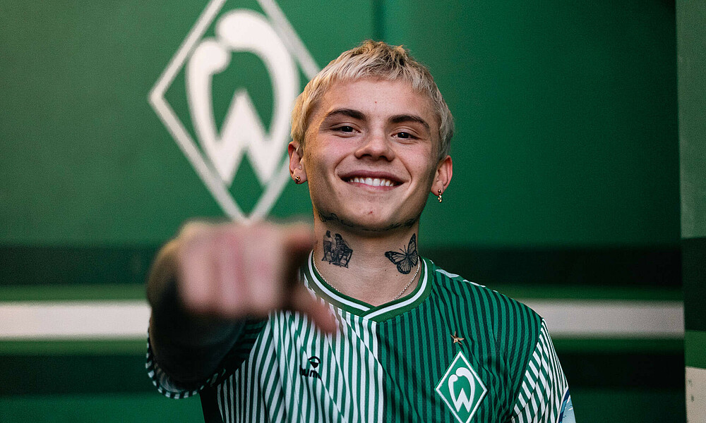 Isak Hansen-Aarøen is looking forward to taking the next step with Werder Bremen (Photo: W.DE).