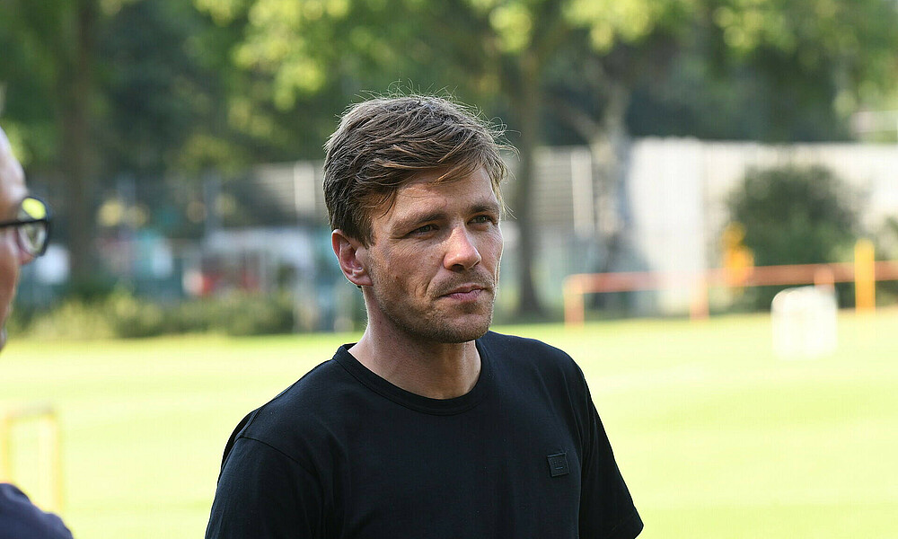 Clemens Fritz on the training pitch.