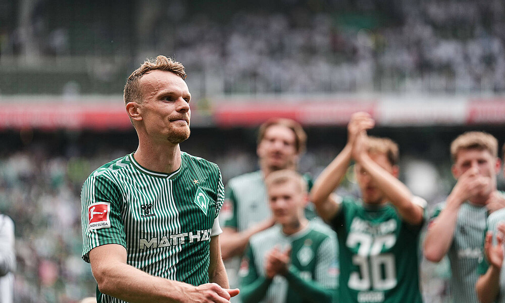 Christian Groß at his final Werder home game.