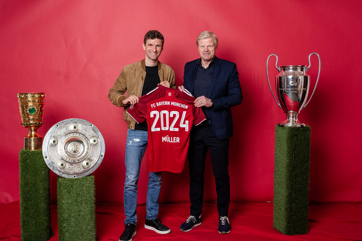 FC Bayern Muenchen Extends Contract With Thomas Mueller Until 2024