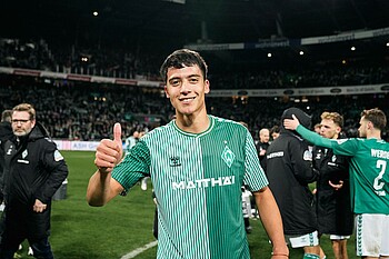 Julian Malatini after the 3-1 win over Freiburg.