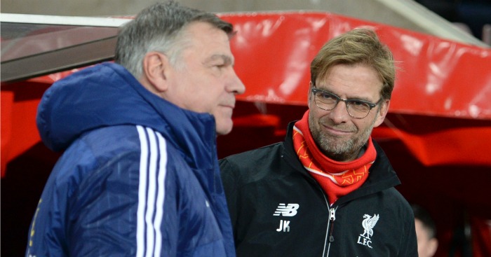 Allardyce and Liverpool manager Klopp