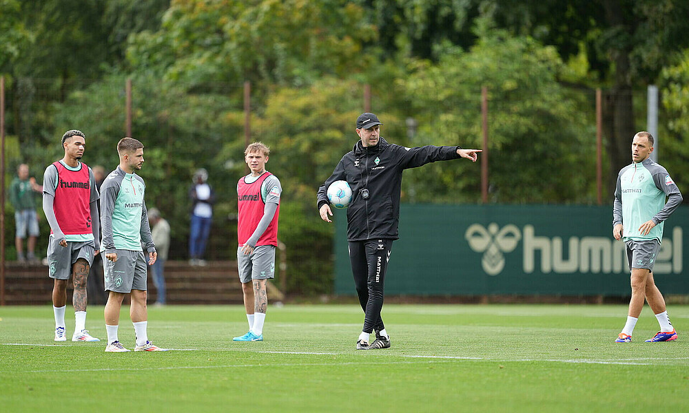 Ole Werner on the training pitch.