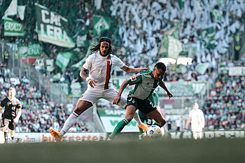 Kevin Mbabu against Felix Agu.