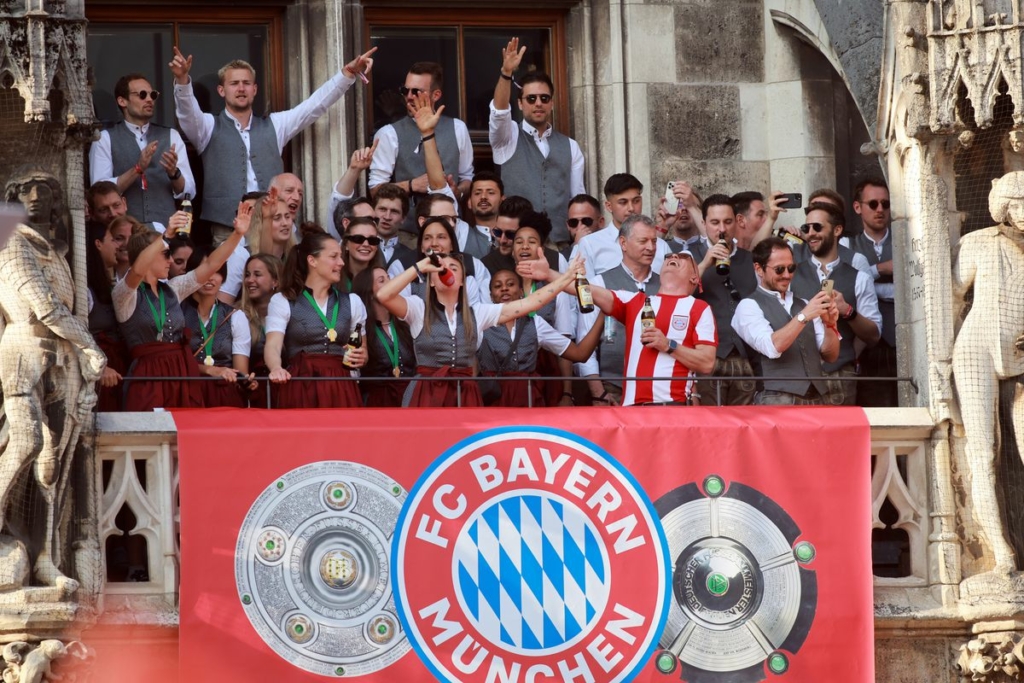 FC Bayern Muenchen Celebrates Winning The Bundesliga