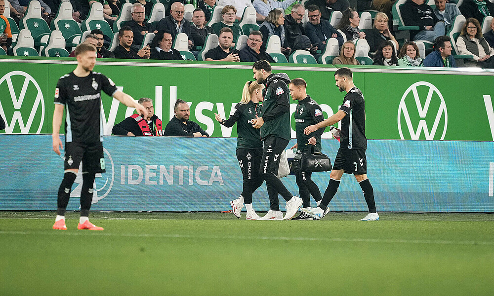 Anthony Jung walking off the pitch.